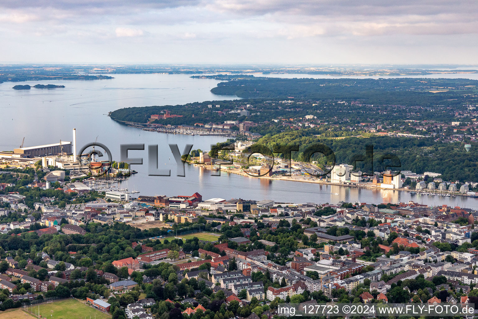 Fjord in Flensburg in the state Schleswig Holstein, Germany