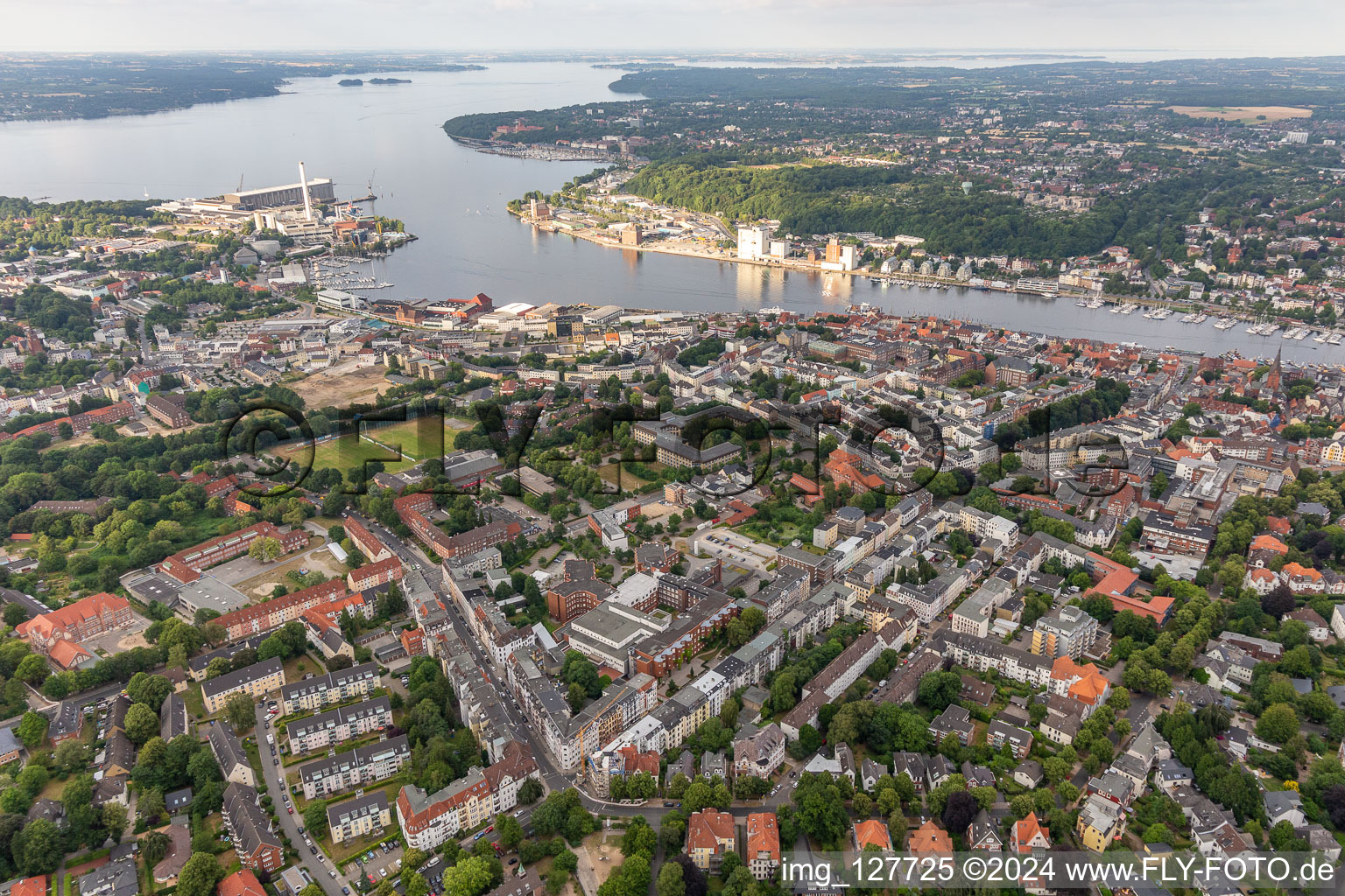 Western elevation in Flensburg in the state Schleswig Holstein, Germany