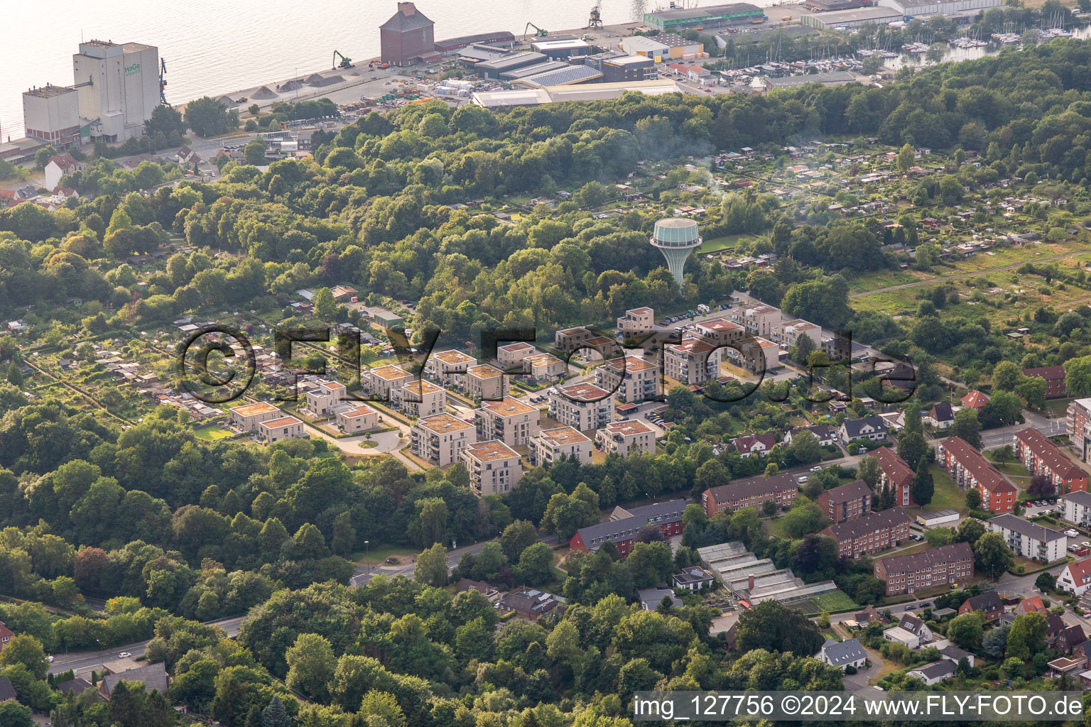 At the water tower in Flensburg in the state Schleswig Holstein, Germany