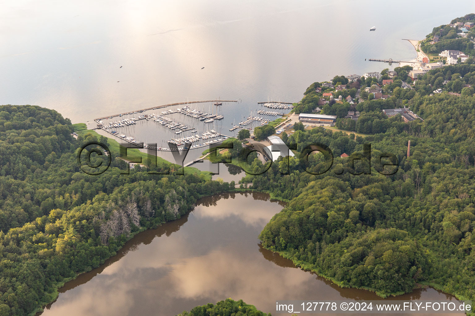 Marina FSC, Flensburg Sailing Club eV, DHH Hanseatic Yacht and Sailing School Glücksburg in the district Sandwig in Glücksburg in the state Schleswig Holstein, Germany