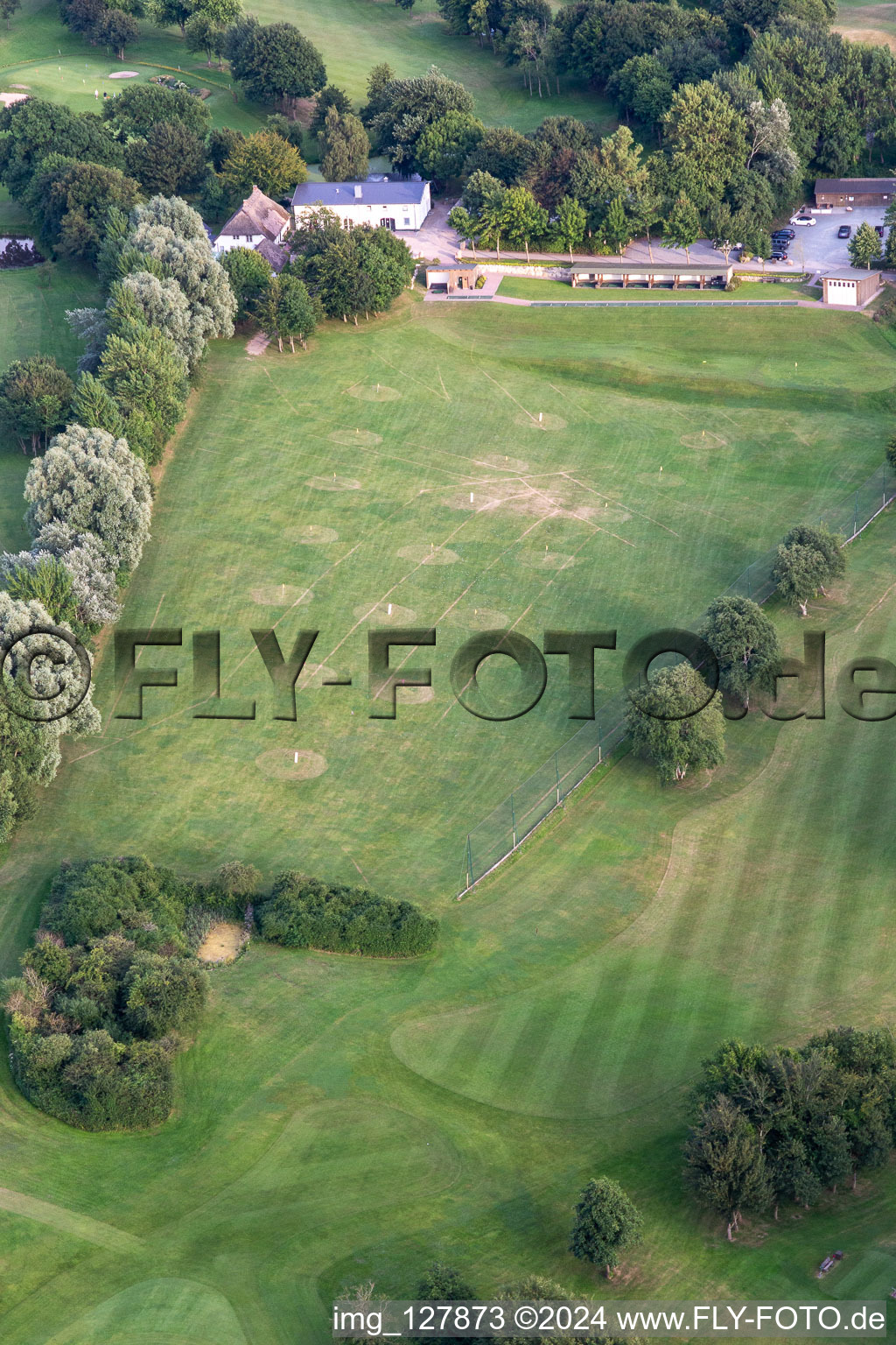 Oblique view of Förde Golf Club eV Glücksburg in the district Bockholm in Glücksburg in the state Schleswig Holstein, Germany