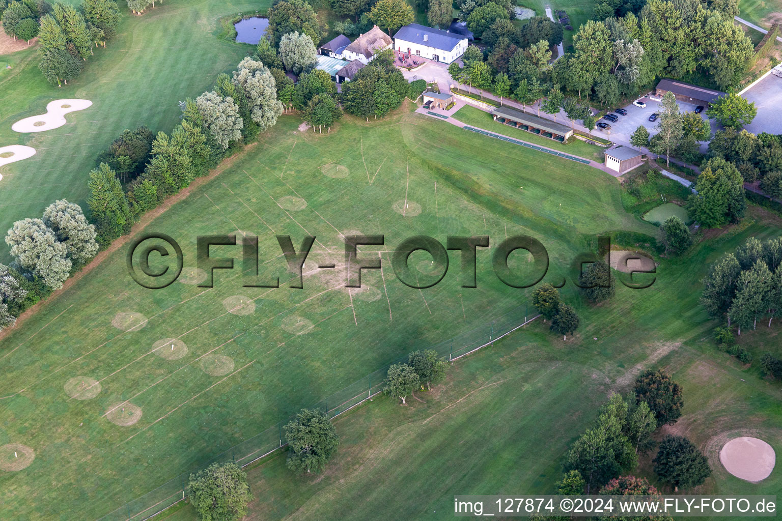 Förde Golf Club eV Glücksburg in the district Bockholm in Glücksburg in the state Schleswig Holstein, Germany from above