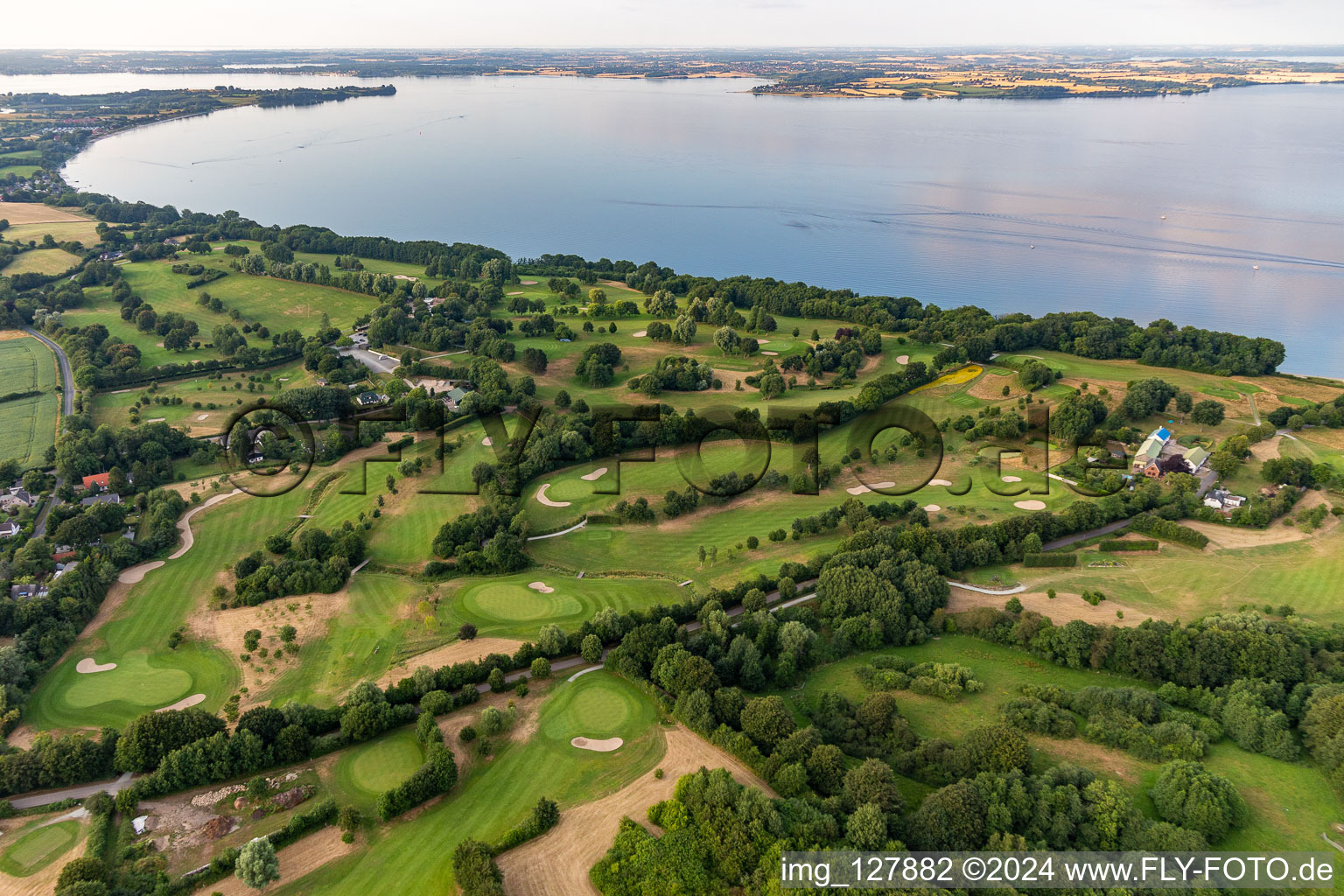 Golf course of Foerde-Golf-Club e.V. Gluecksburg in Gluecksburg in Schleswig-Holstein