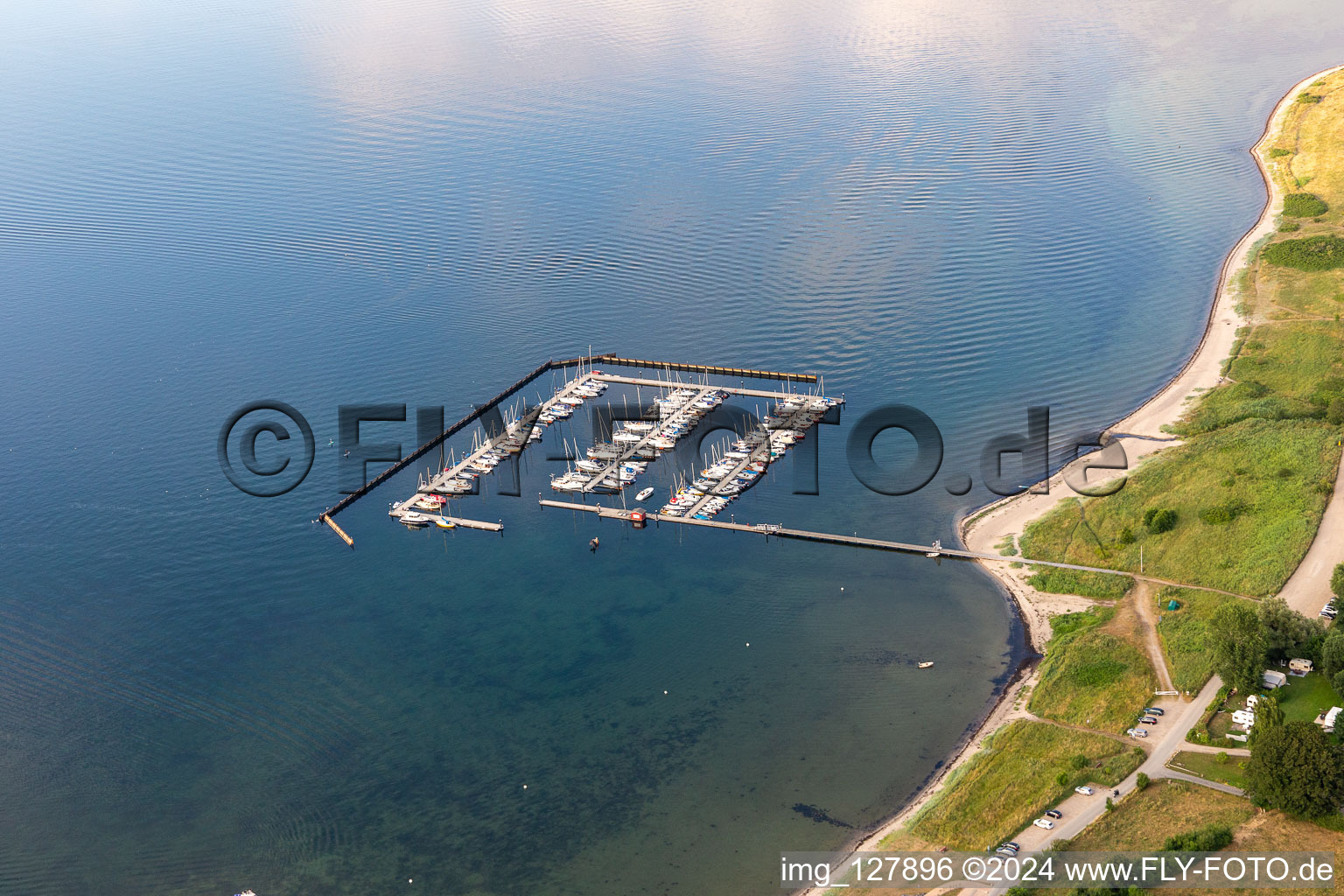 Bockholmwik Marina in Munkbrarup in the state Schleswig Holstein, Germany