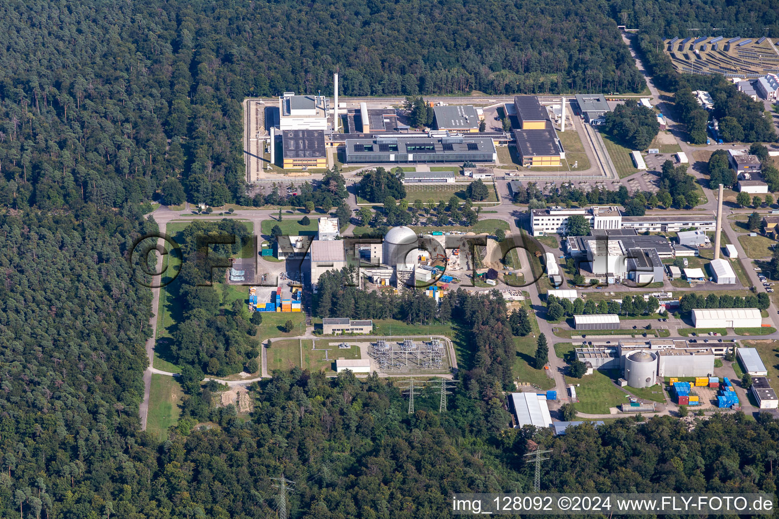 KIT Campus North: MZFR (former multi-purpose research reactor) in the district Leopoldshafen in Eggenstein-Leopoldshafen in the state Baden-Wuerttemberg, Germany