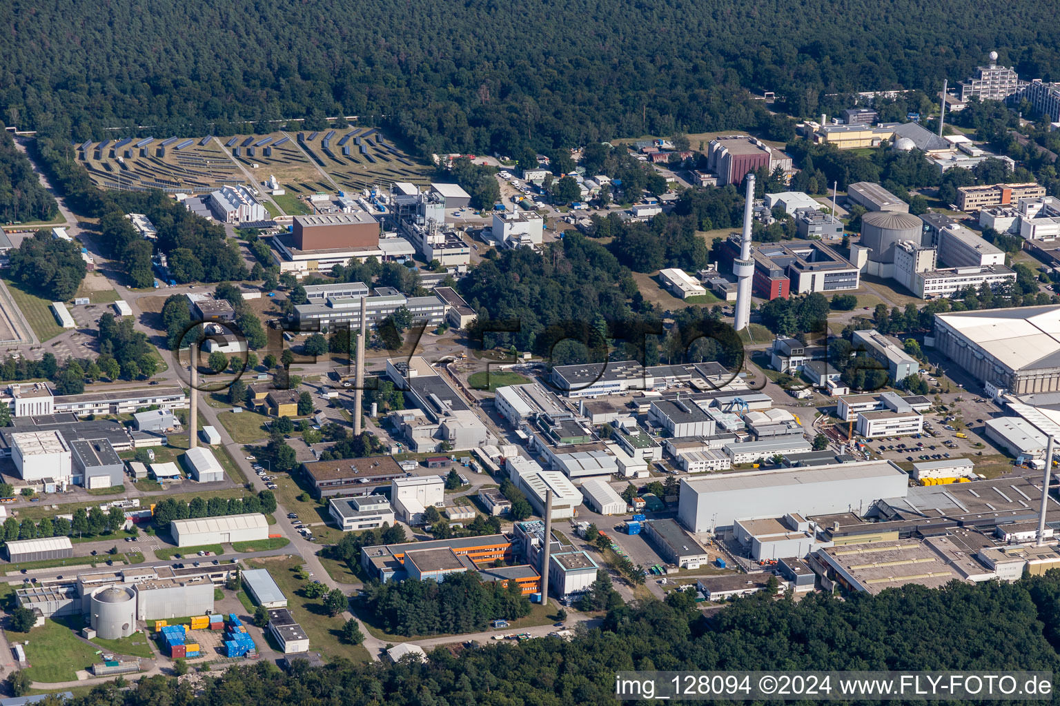 KIT North, Grabener Straße in the district Leopoldshafen in Eggenstein-Leopoldshafen in the state Baden-Wuerttemberg, Germany