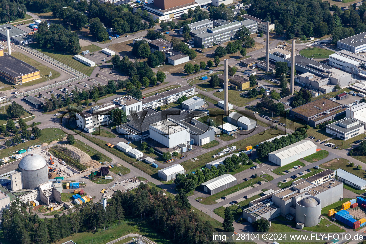 Research building and office complex of Karlsruhe Institut fuer Technologie Campus Nord in Eggenstein-Leopoldshafen in the state Baden-Wurttemberg, Germany