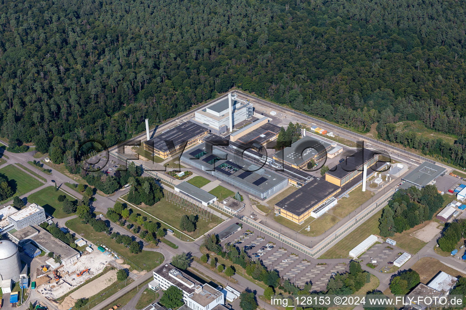 Research building and office complex of Karlsruhe Institut fuer Technologie Campus Nord in Eggenstein-Leopoldshafen in the state Baden-Wurttemberg, Germany