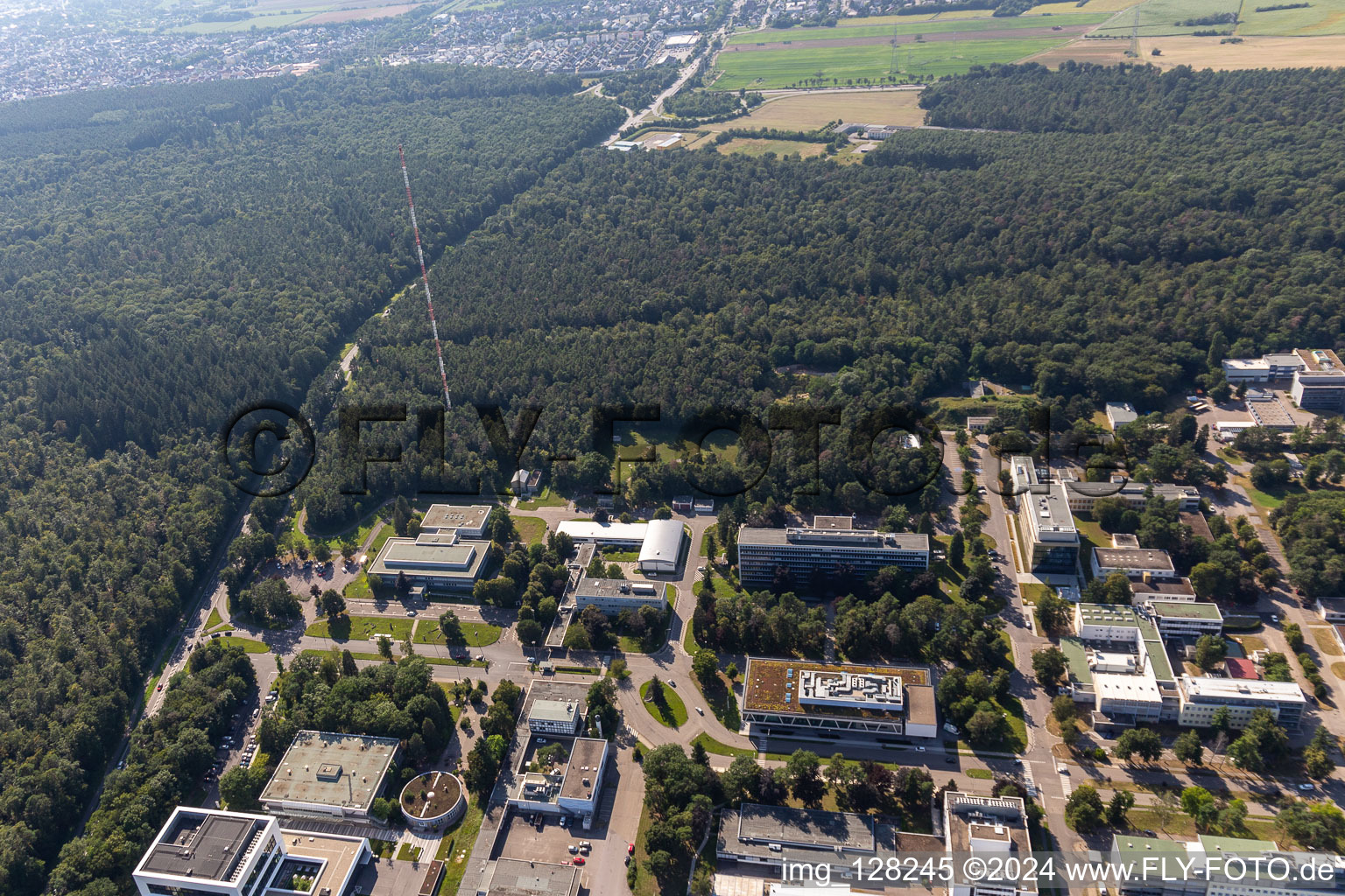 KIT Campus North, Büchenauer Straße, ZEISS Innovation Hub @KIT, BBBanke branch, Training Center for Technology and Environment, canteen, administration in the district Leopoldshafen in Eggenstein-Leopoldshafen in the state Baden-Wuerttemberg, Germany