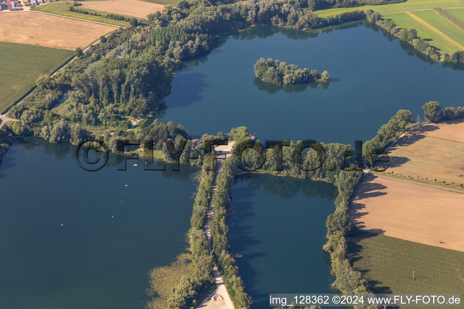 Anglerheim in Neupotz in the state Rhineland-Palatinate, Germany