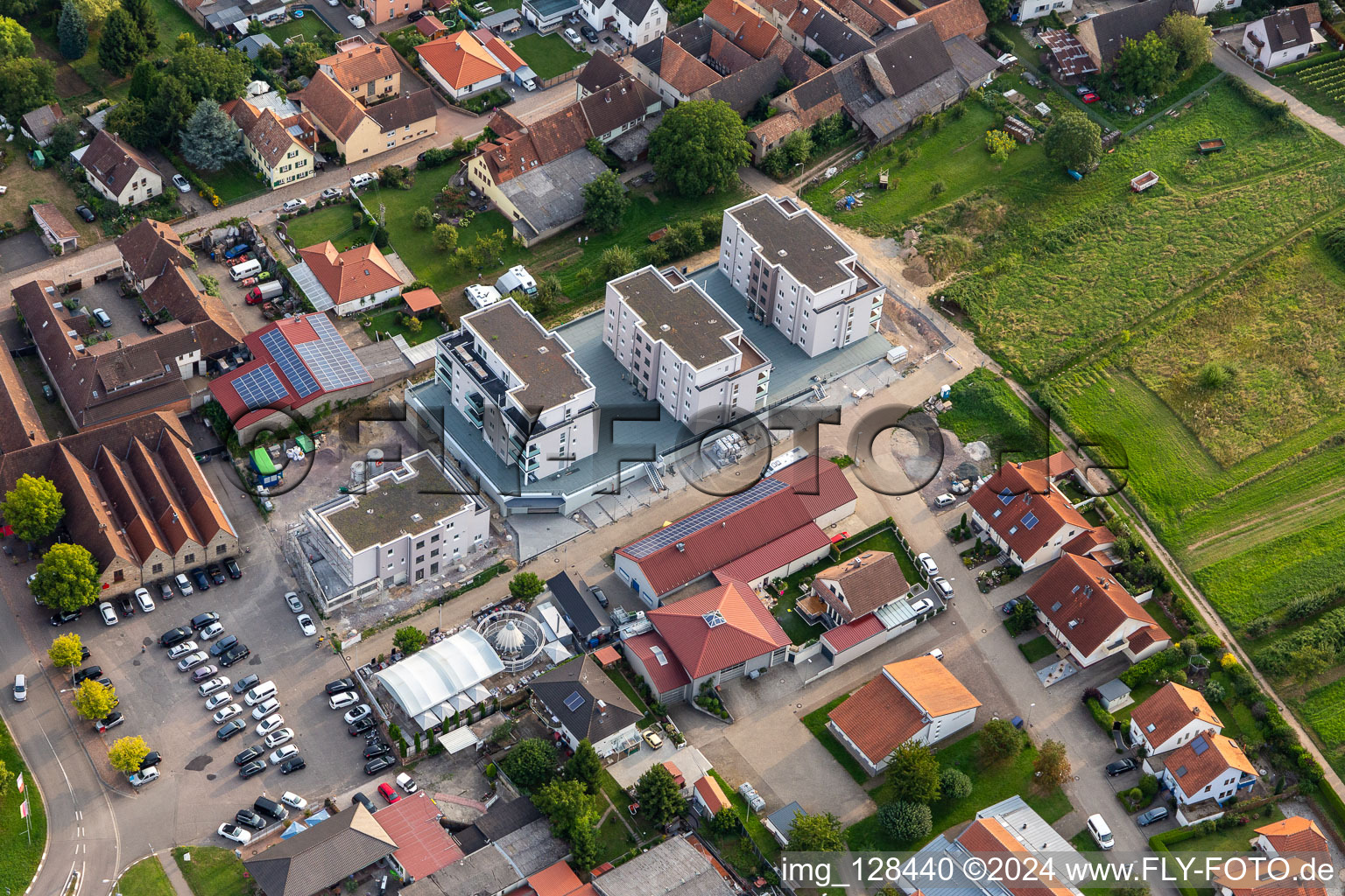 New buildings on Silvanerstr in the district Schweigen in Schweigen-Rechtenbach in the state Rhineland-Palatinate, Germany