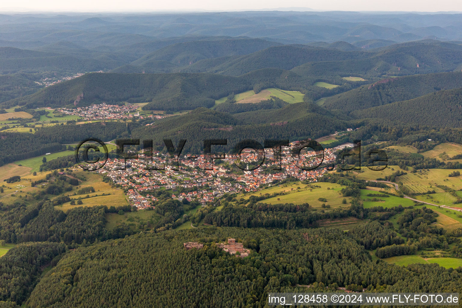 Drachenfels Castle Busenberg ago in Busenberg in the state Rhineland-Palatinate, Germany