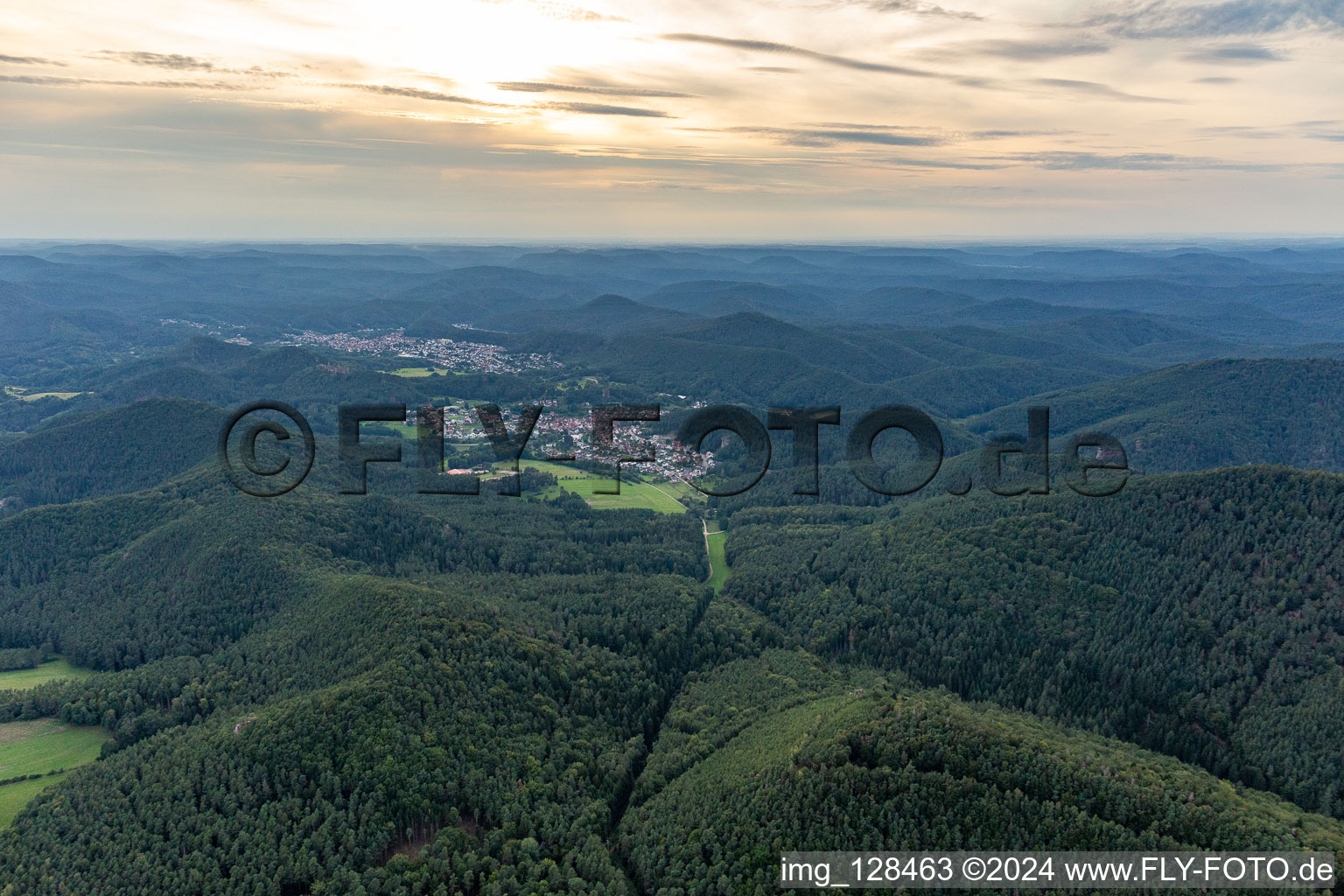 Erfweiler in the state Rhineland-Palatinate, Germany out of the air