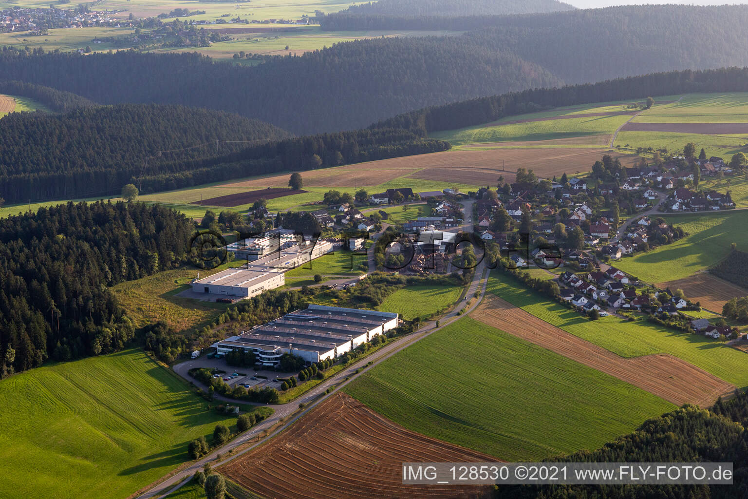 Company grounds and facilities of A.I.T. Metallbearbeitung GmbH & Co. KG in Alpirsbach in the state Baden-Wuerttemberg, Germany