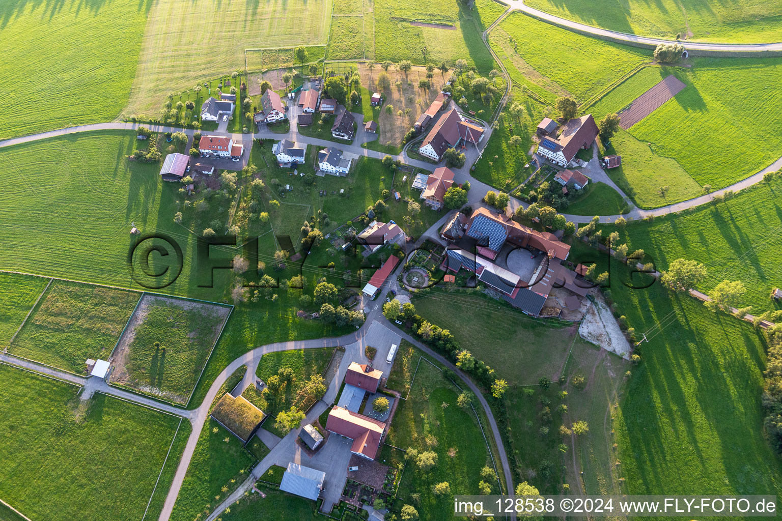 Twenty-four courtyards in the district Äußerer Vogelsberg in Loßburg in the state Baden-Wuerttemberg, Germany