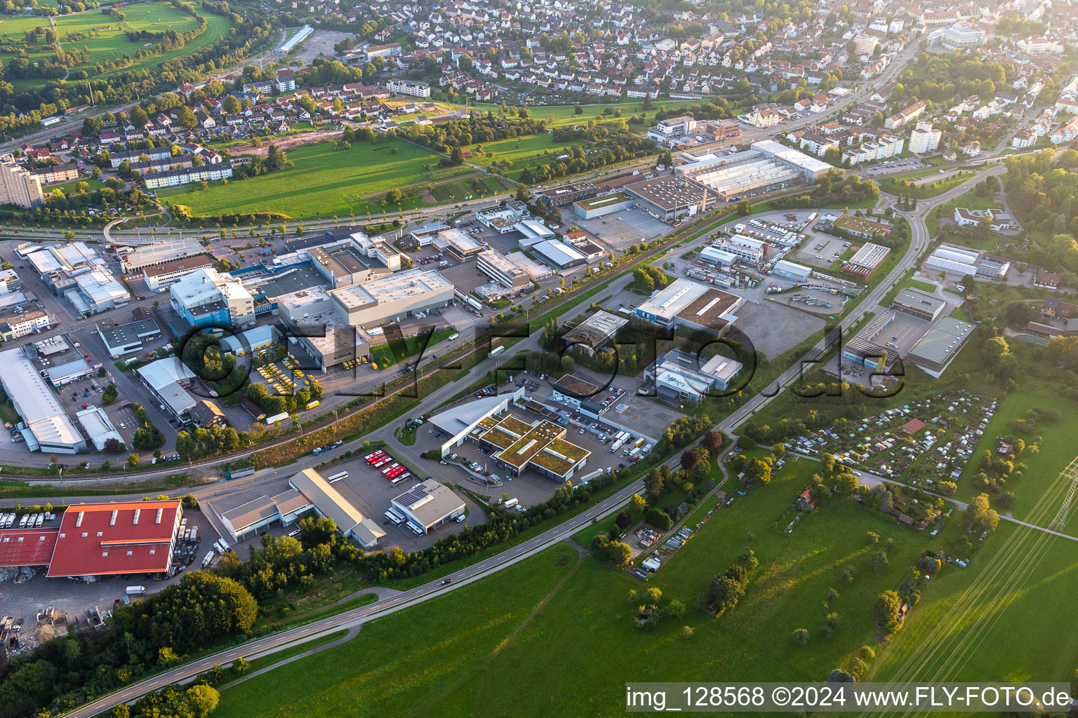 Robert-Bürkle-Straße industrial area in Freudenstadt in the state Baden-Wuerttemberg, Germany