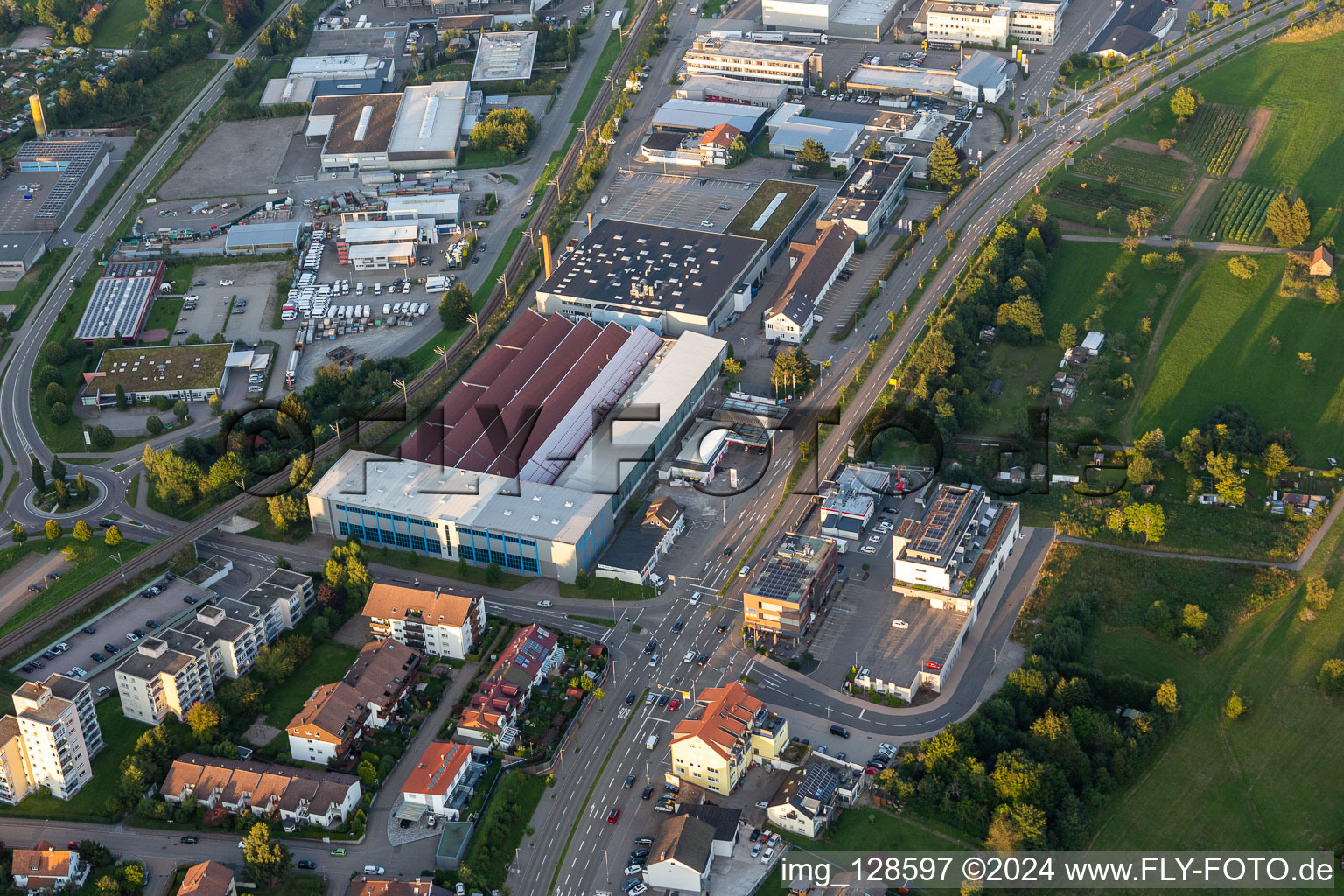 Aerial photograpy of Freudenstadt in the state Baden-Wuerttemberg, Germany