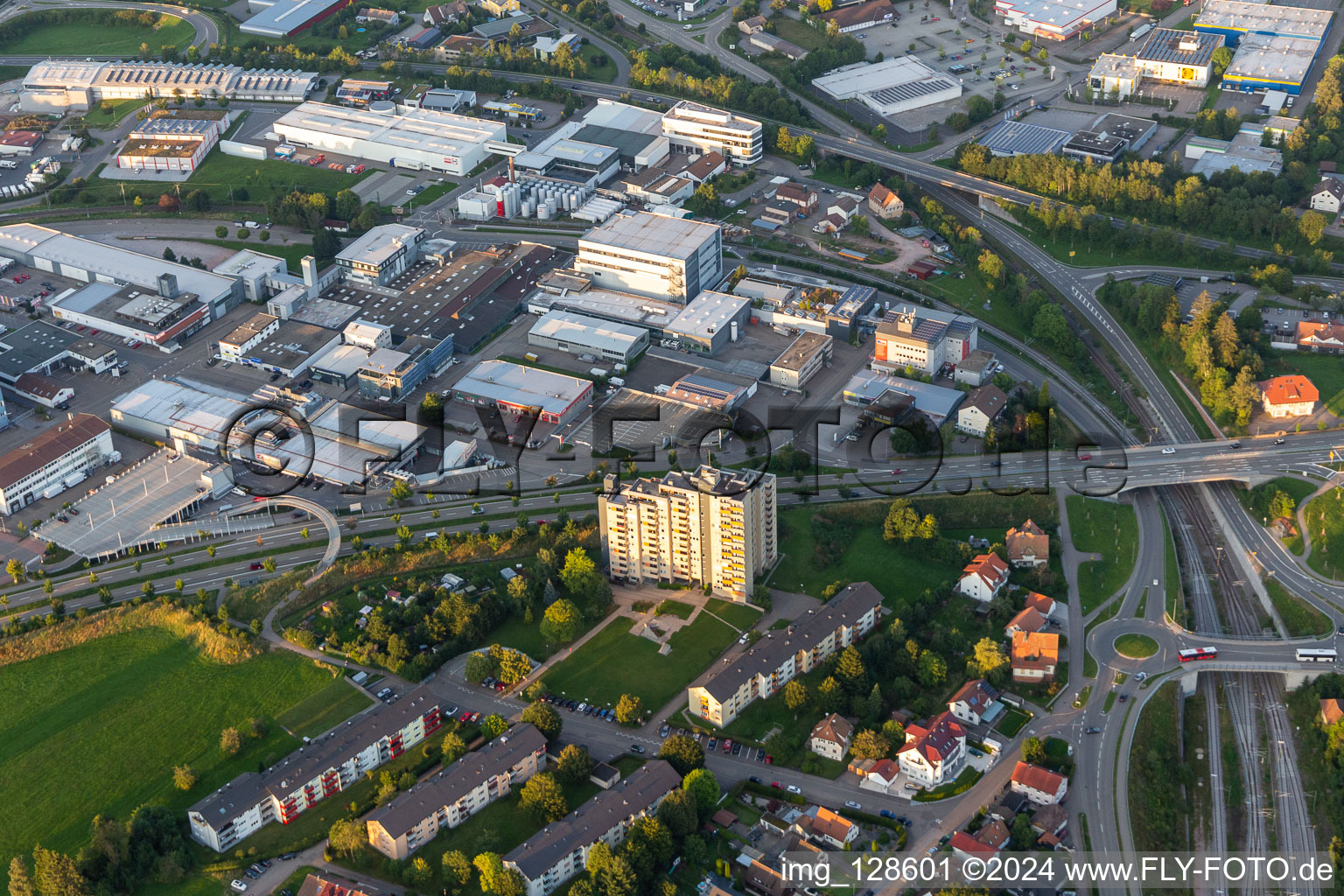 Freudenstadt in the state Baden-Wuerttemberg, Germany out of the air