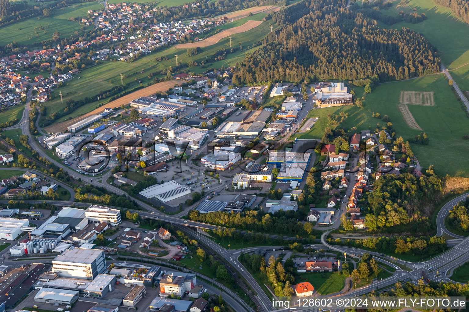 Industrial and commercial area Alte-Post-Strasse in Freudenstadt in the state Baden-Wurttemberg, Germany