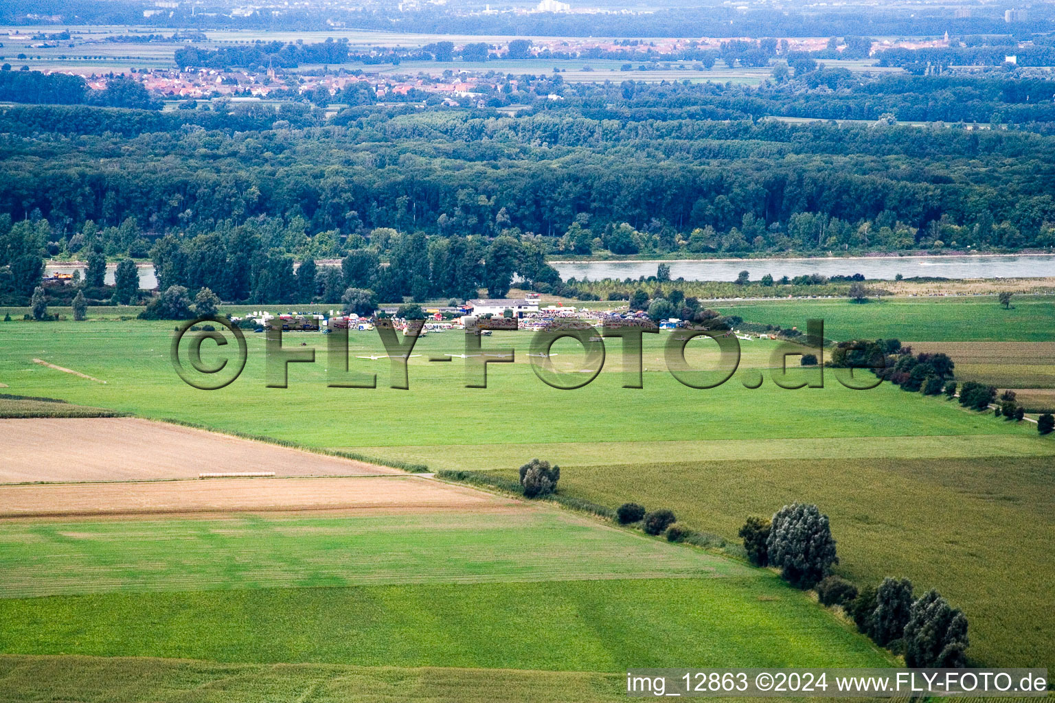 Herrenteich Airport Festival in Ketsch in the state Baden-Wuerttemberg, Germany