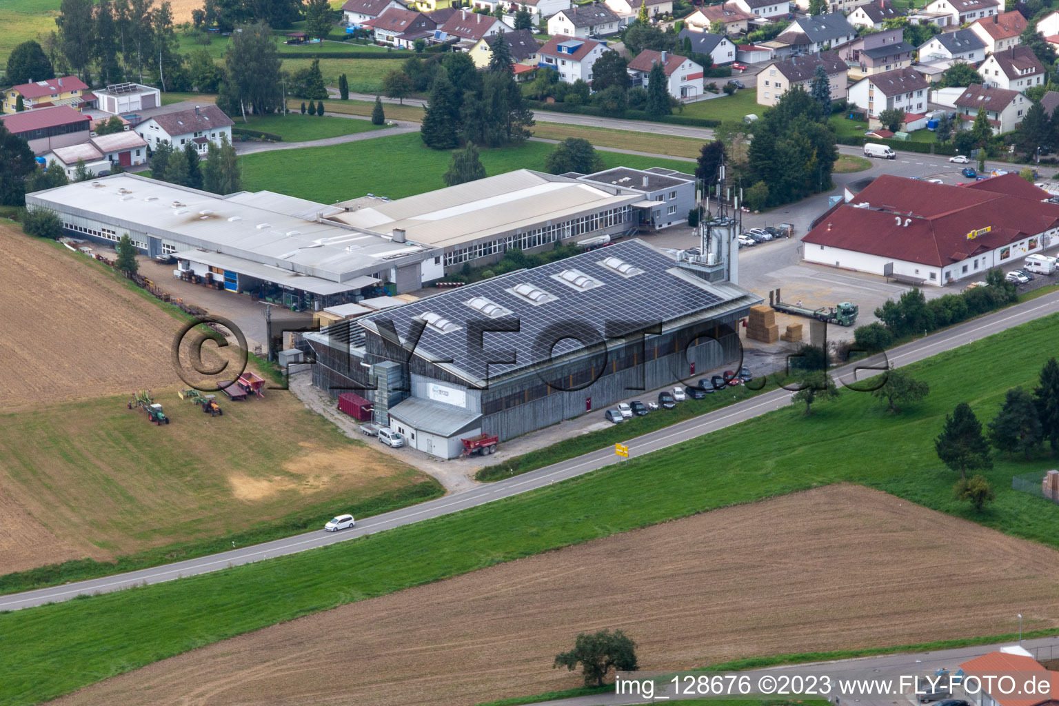 Animal breeding stables of Keller GmbH & Co. KG in Dunningen in the state Baden-Wuerttemberg, Germany
