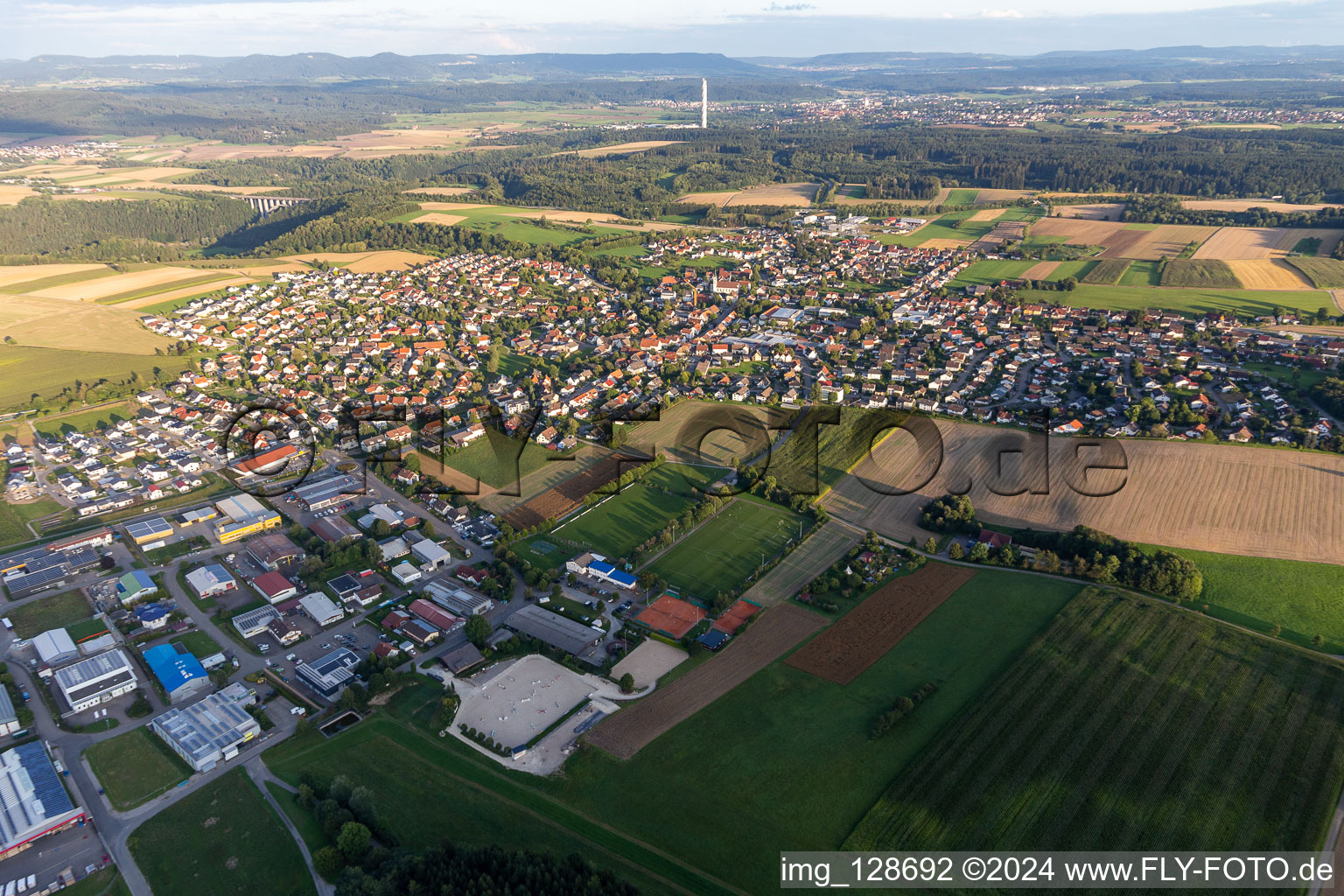 Villingendorf in the state Baden-Wuerttemberg, Germany out of the air