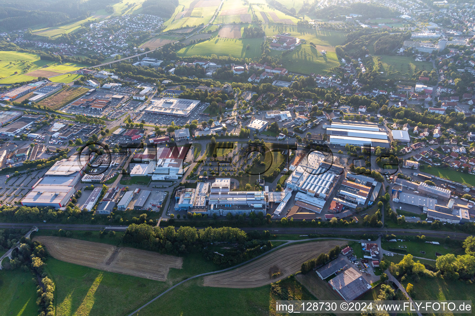 Industrial area Tuttlinger Straße, MAHLE GmbH in the district Rottenmünster in Rottweil in the state Baden-Wuerttemberg, Germany