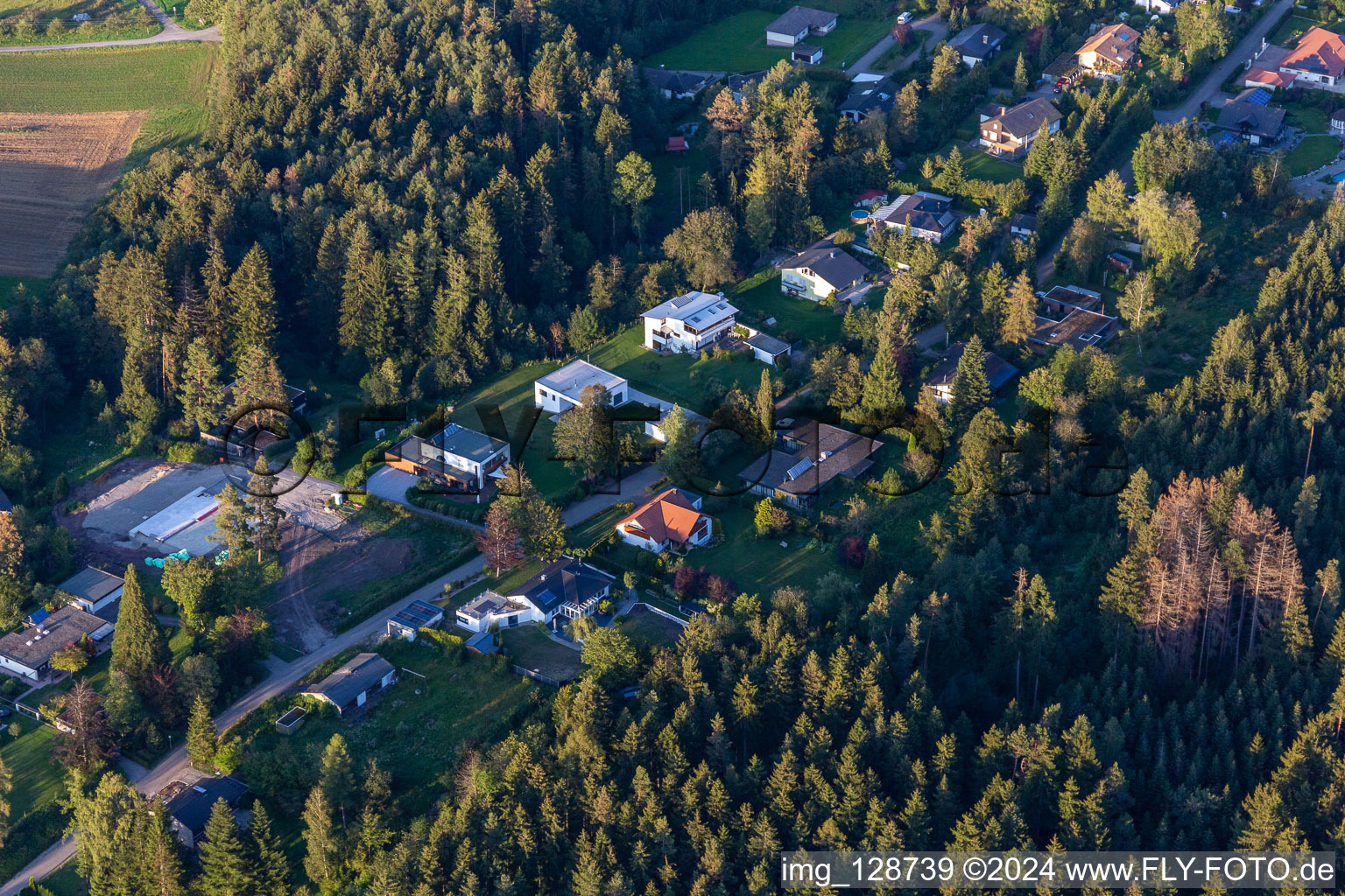 Aerial view of Beginner’s path in Dietingen in the state Baden-Wuerttemberg, Germany