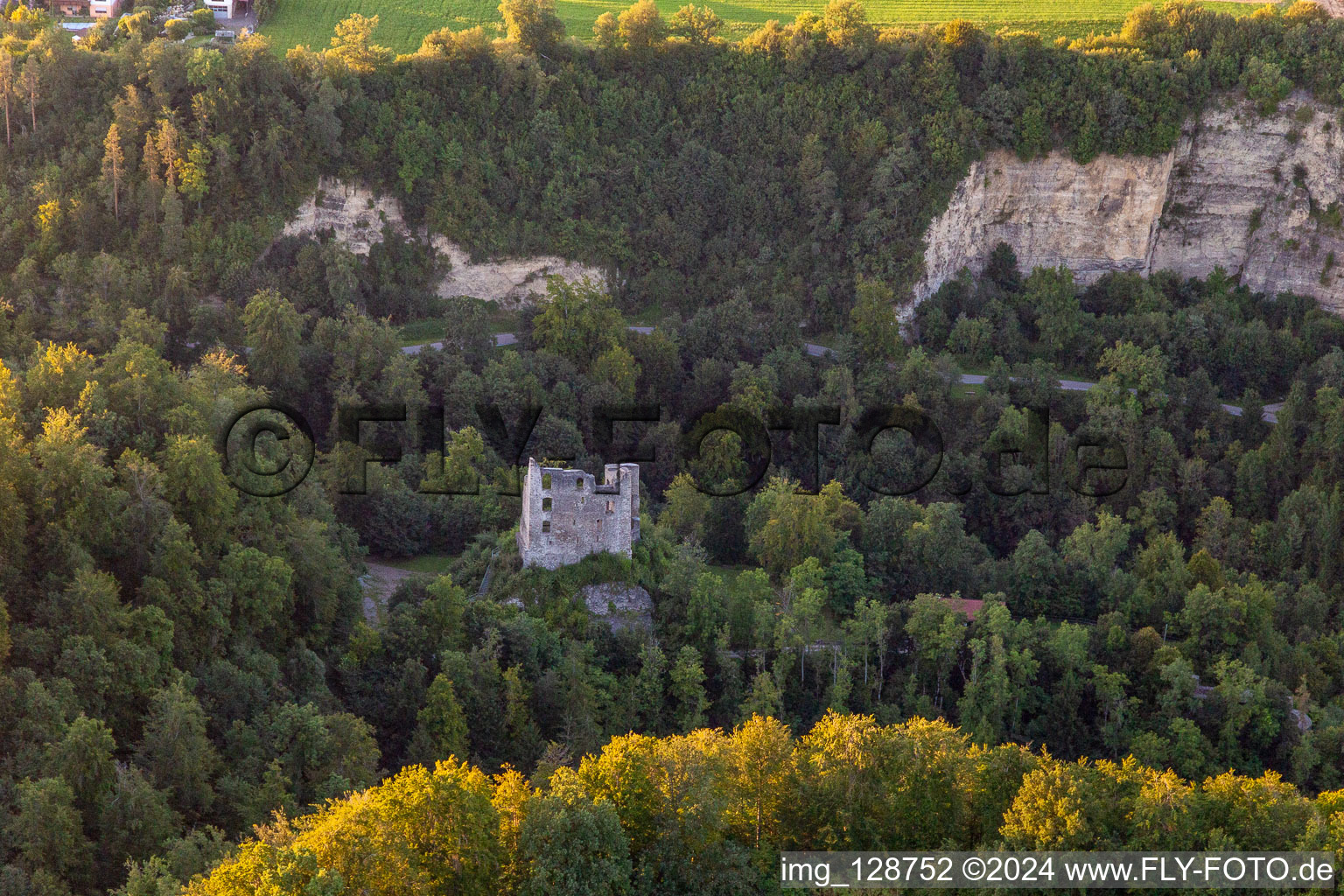 Castle ruins Herrenzimmern in the district Herrenzimmern in Bösingen in the state Baden-Wuerttemberg, Germany