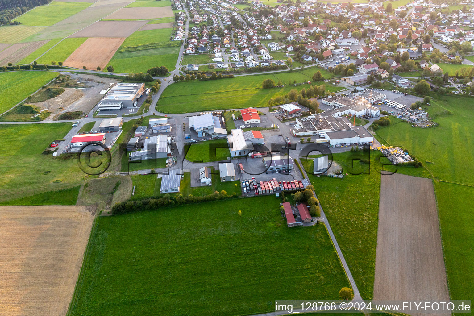 Riedstrasse Industrial Area in Bösingen in the state Baden-Wuerttemberg, Germany