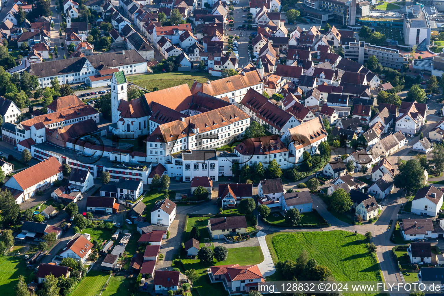 Complex of buildings of the monastery in Bad Schussenried in the state Baden-Wuerttemberg, Germany