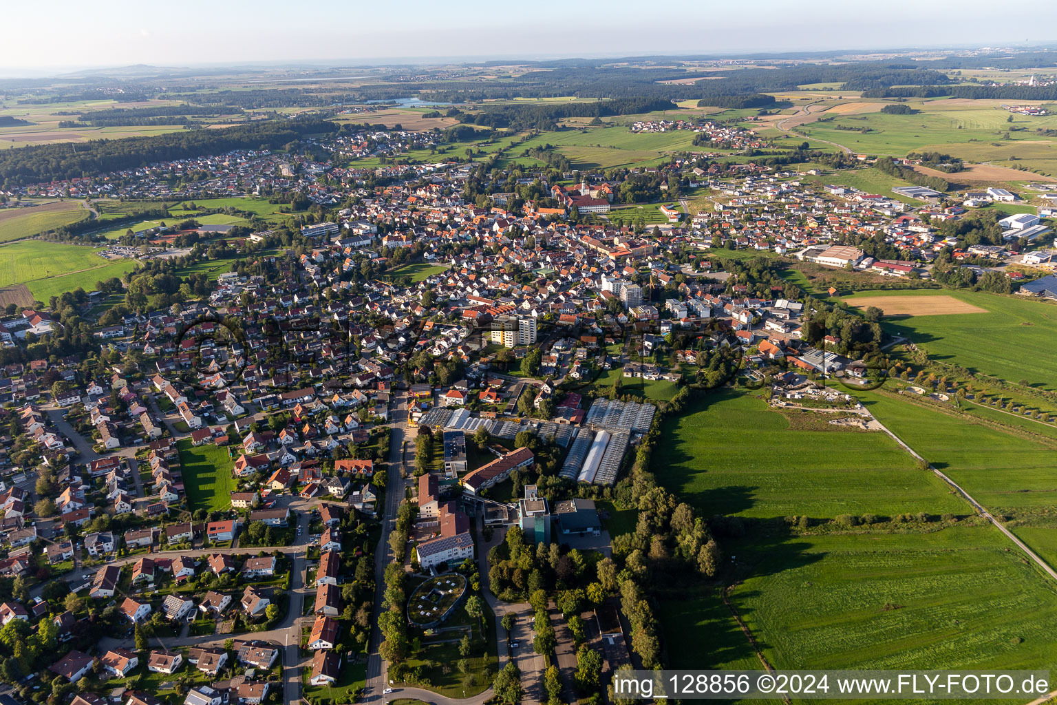 Aulendorfer Street in the district Zellerhof in Bad Schussenried in the state Baden-Wuerttemberg, Germany