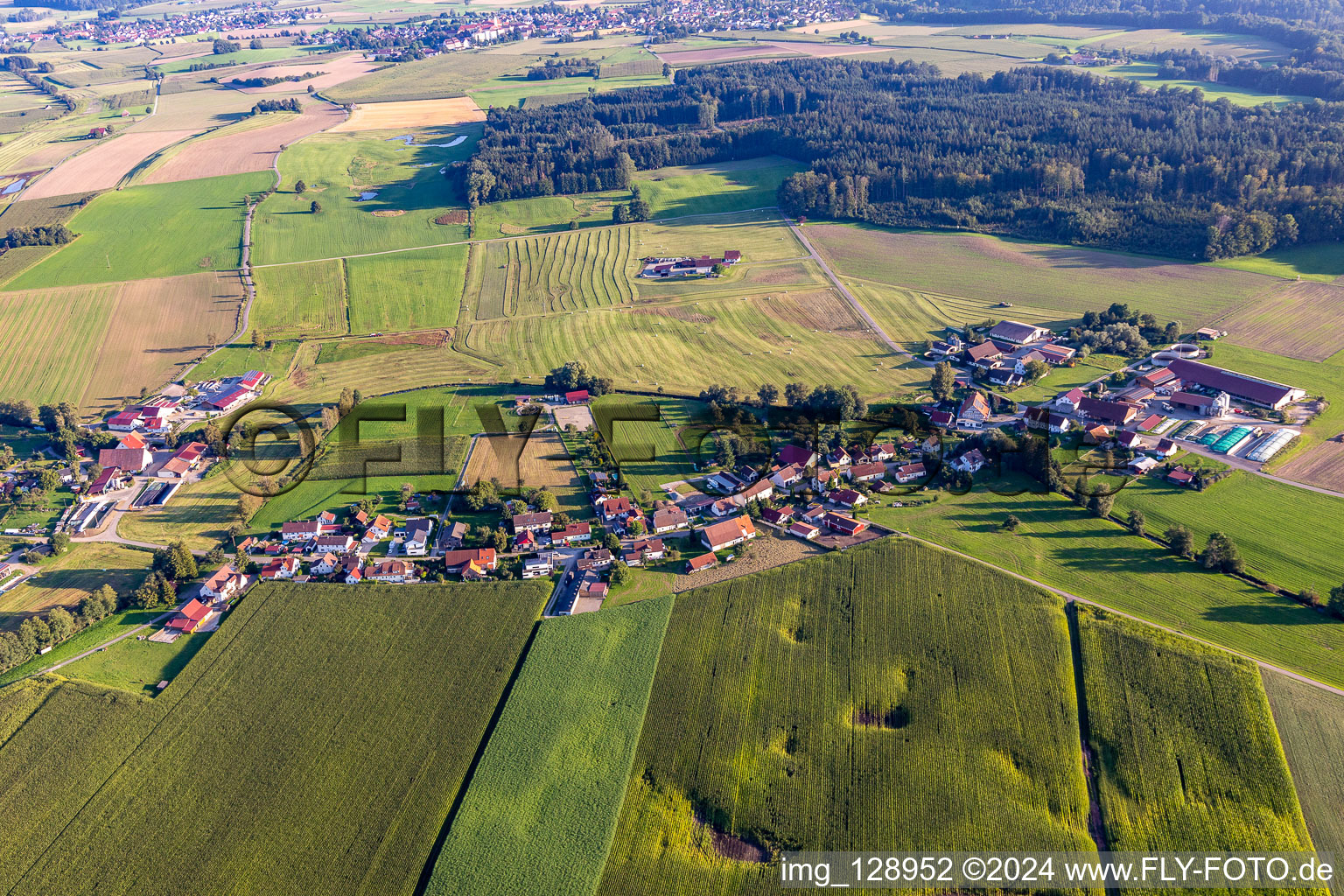 District Obermöllenbronn in Bad Waldsee in the state Baden-Wuerttemberg, Germany