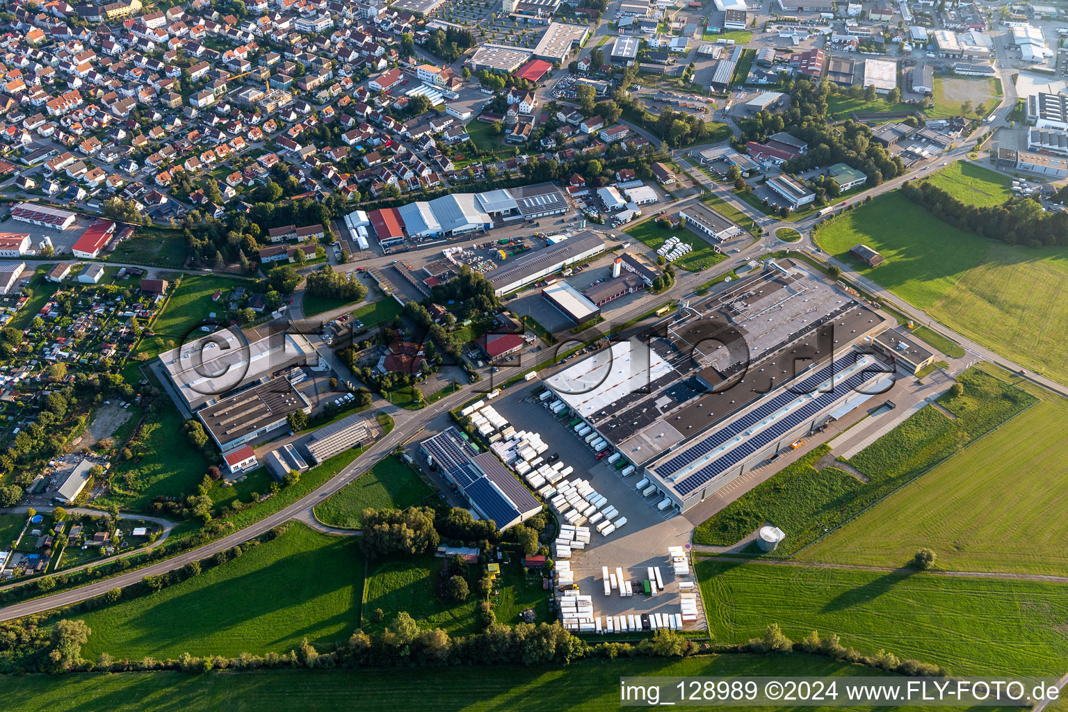 Building of the store - furniture market Martin Staud Moebel GmbH in Bad Saulgau in the state Baden-Wuerttemberg, Germany