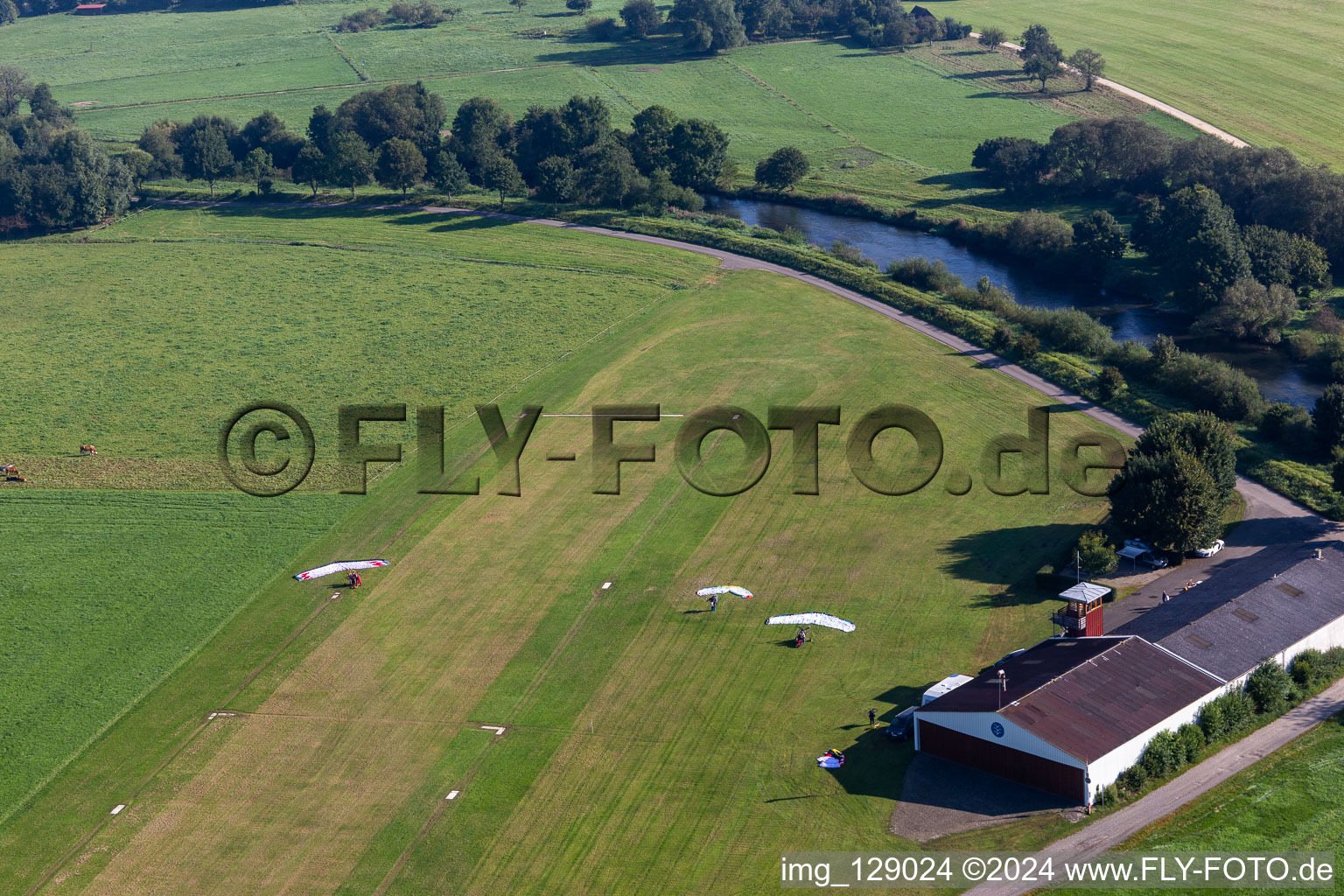 Gliding airfield Riedlingen in Riedlingen in the state Baden-Wuerttemberg, Germany