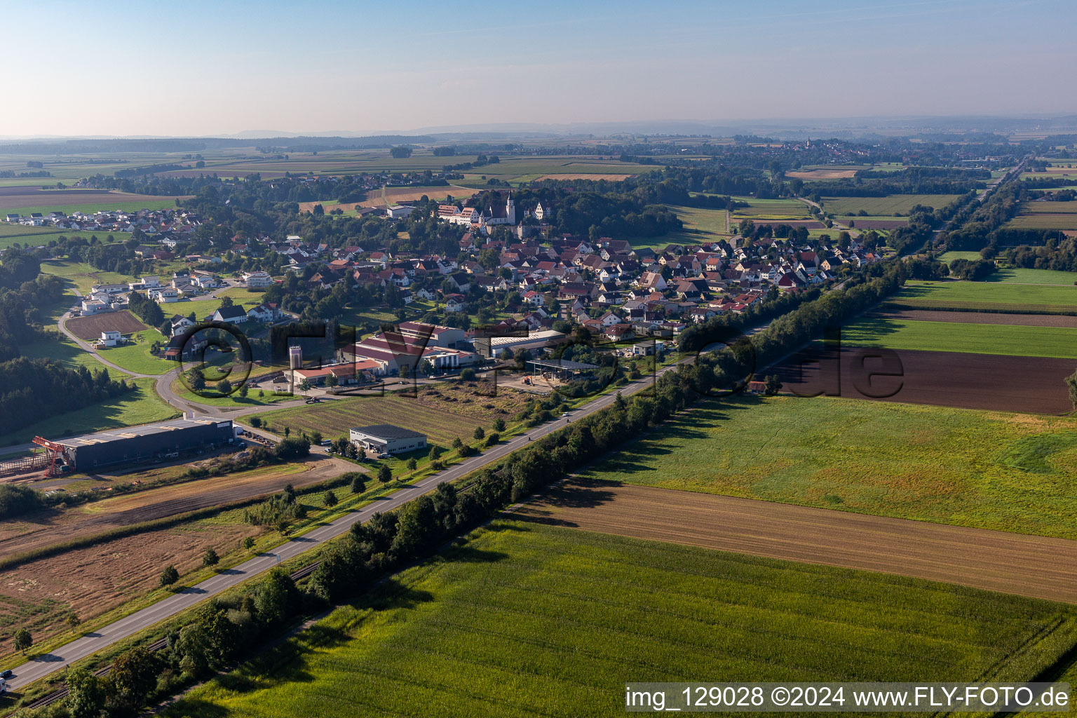 Riedlingen in the state Baden-Wuerttemberg, Germany viewn from the air