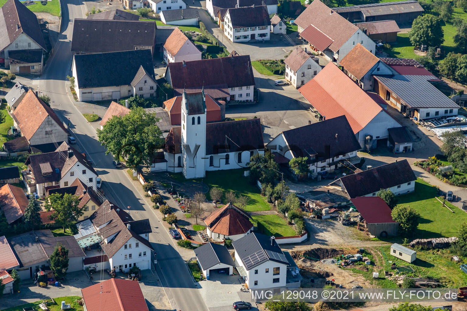 Holy Cross Church in Allmannsweiler in the state Baden-Wuerttemberg, Germany