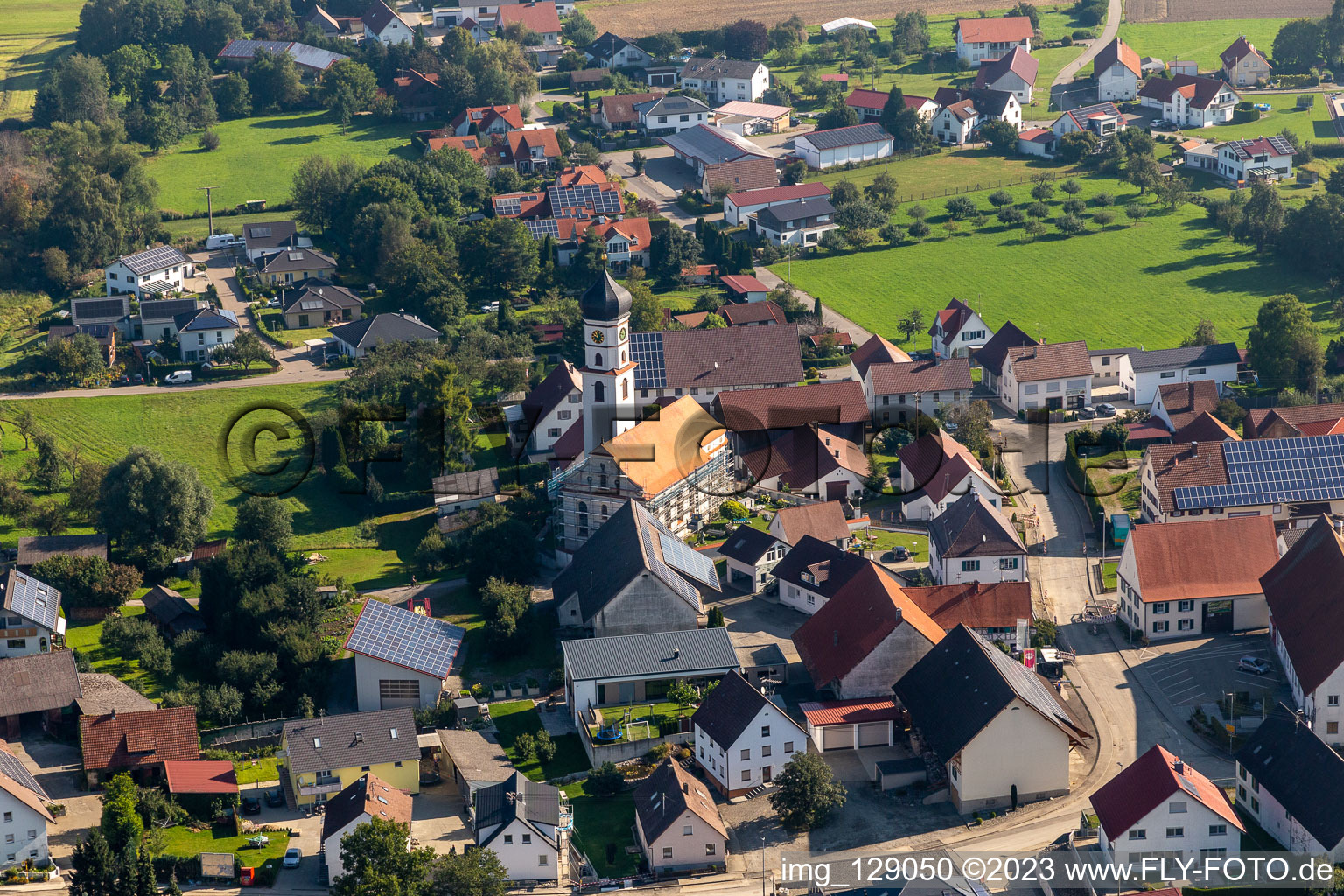 Church of St. Sebastian in the district Reichenbach in Bad Schussenried in the state Baden-Wuerttemberg, Germany