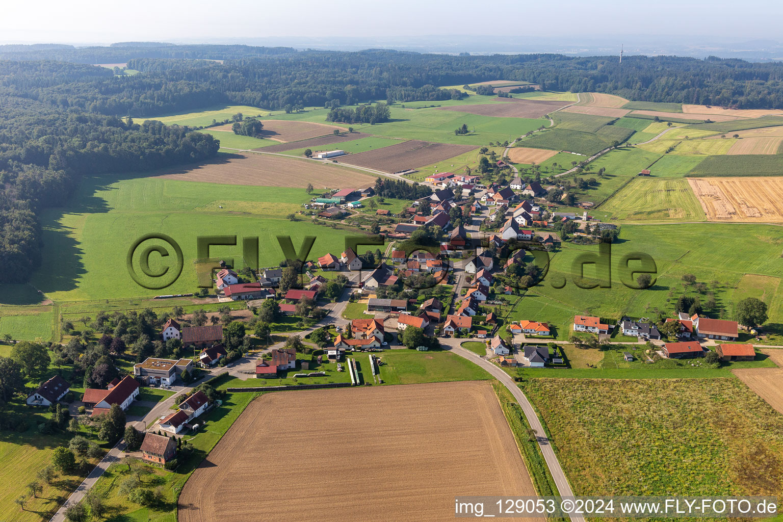 District Hopferbach in Bad Schussenried in the state Baden-Wuerttemberg, Germany