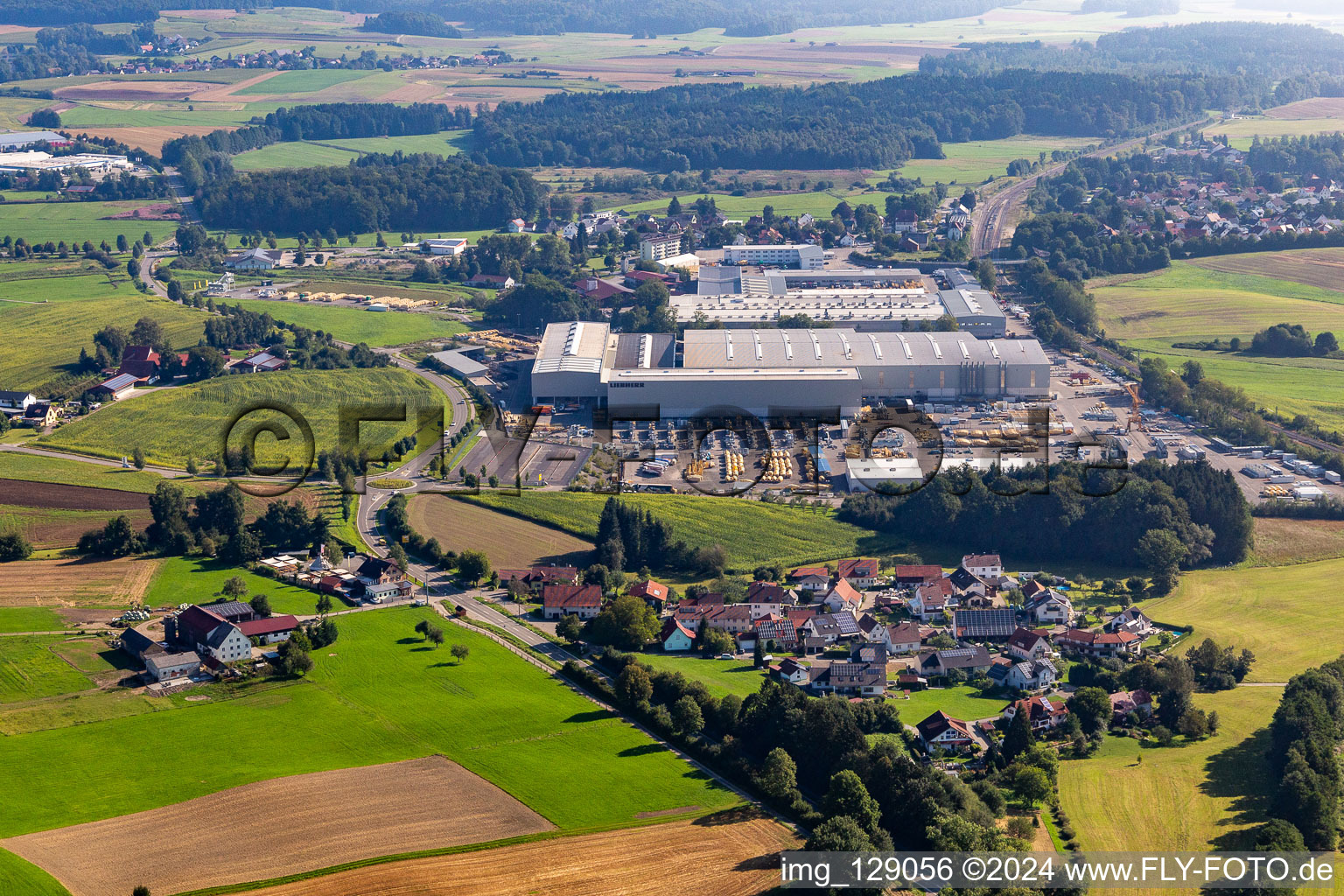 Liebherr mixing technology in the district Kürnbach in Bad Schussenried in the state Baden-Wuerttemberg, Germany