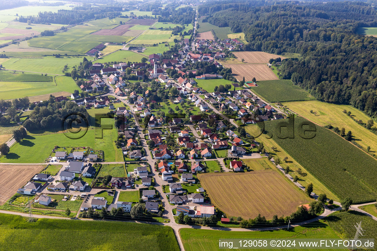 District Otterswang in Bad Schussenried in the state Baden-Wuerttemberg, Germany