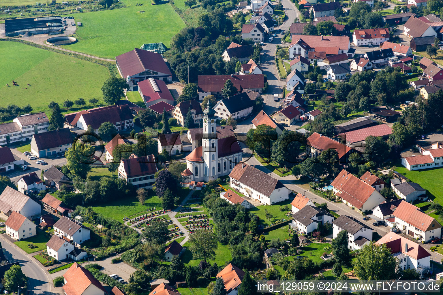 St. Margaret in the district Otterswang in Bad Schussenried in the state Baden-Wuerttemberg, Germany