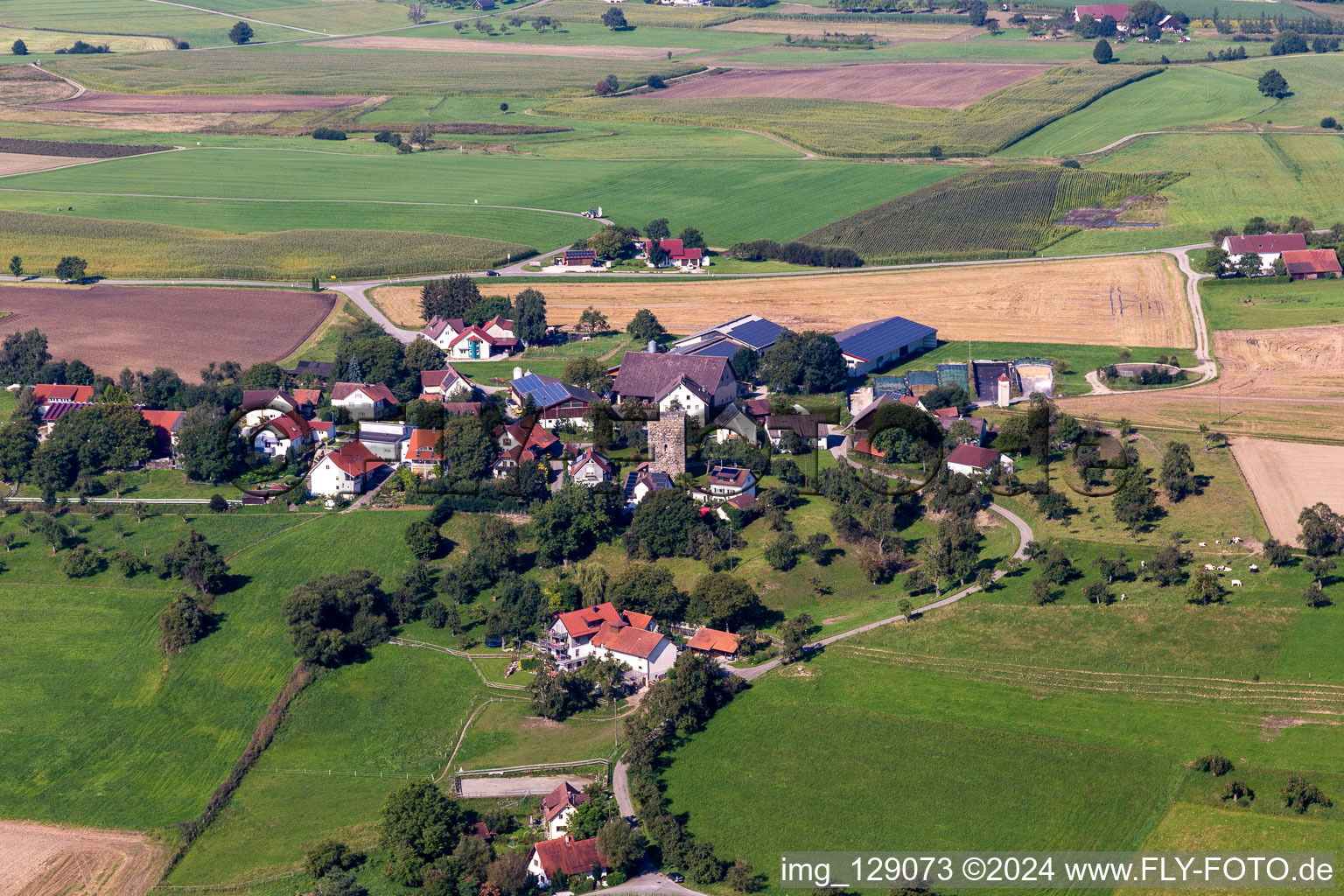 District Hatzenturm in Wolpertswende in the state Baden-Wuerttemberg, Germany