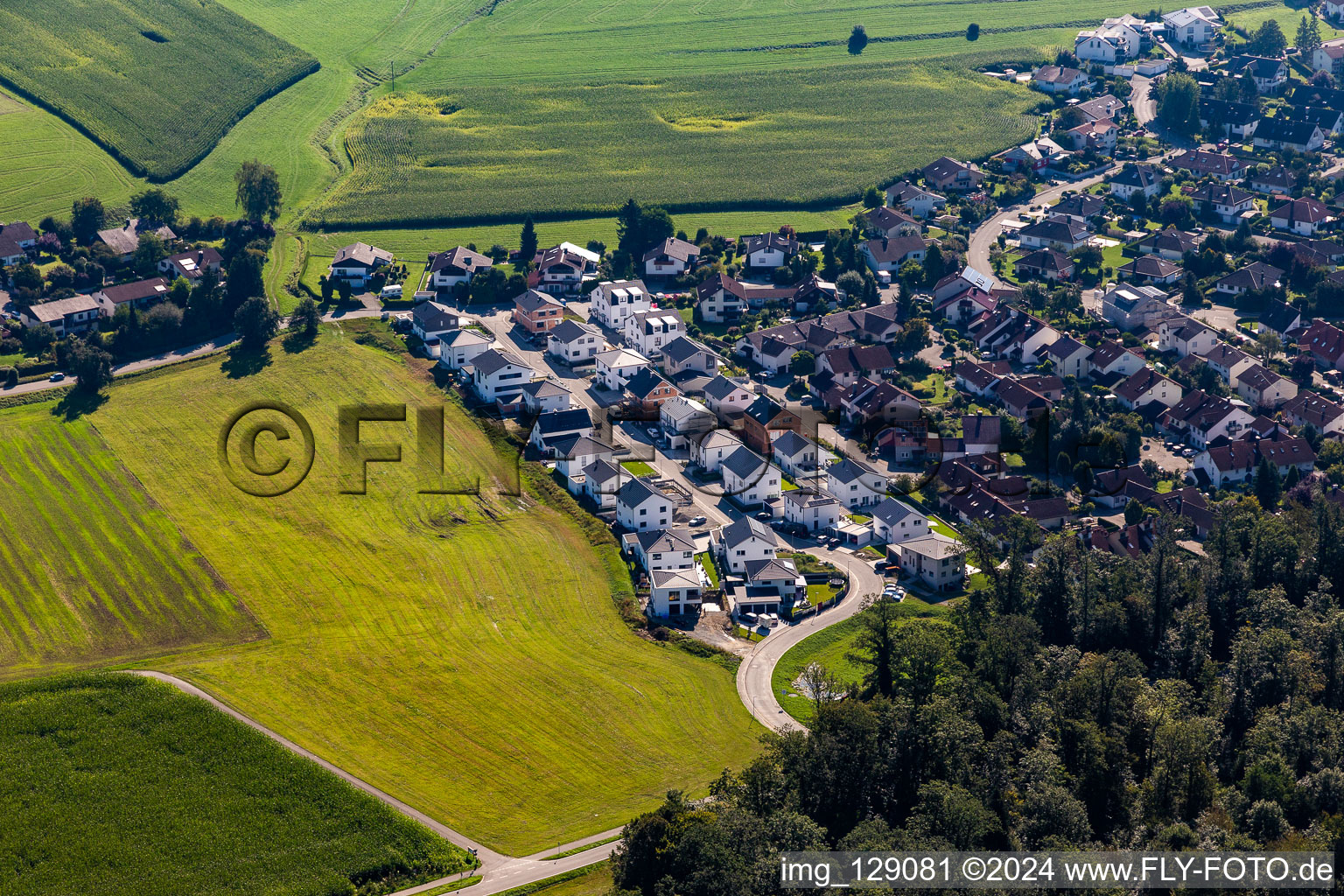 New development area Igelstr in the district Friesenhäusle in Baindt in the state Baden-Wuerttemberg, Germany