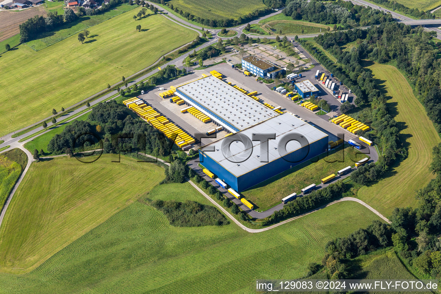 Aerial photograpy of DACHSER SE in Baindt in the state Baden-Wuerttemberg, Germany