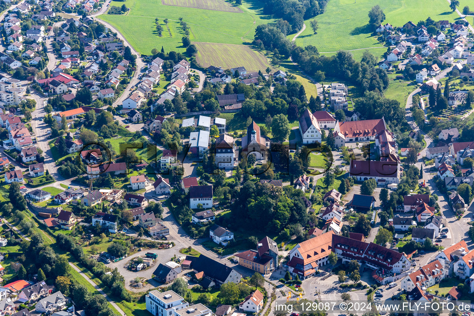 St. John the Baptist in the district Friesenhäusle in Baindt in the state Baden-Wuerttemberg, Germany