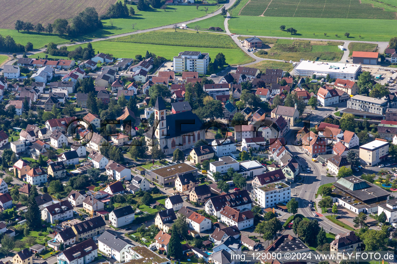 Church building of  in the village of in Baienfurt in the state Baden-Wuerttemberg, Germany