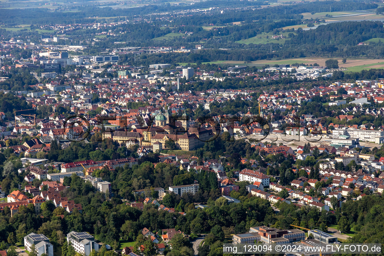 Weingarten, Basilica of St. Martin in Ravensburg in the state Baden-Wuerttemberg, Germany