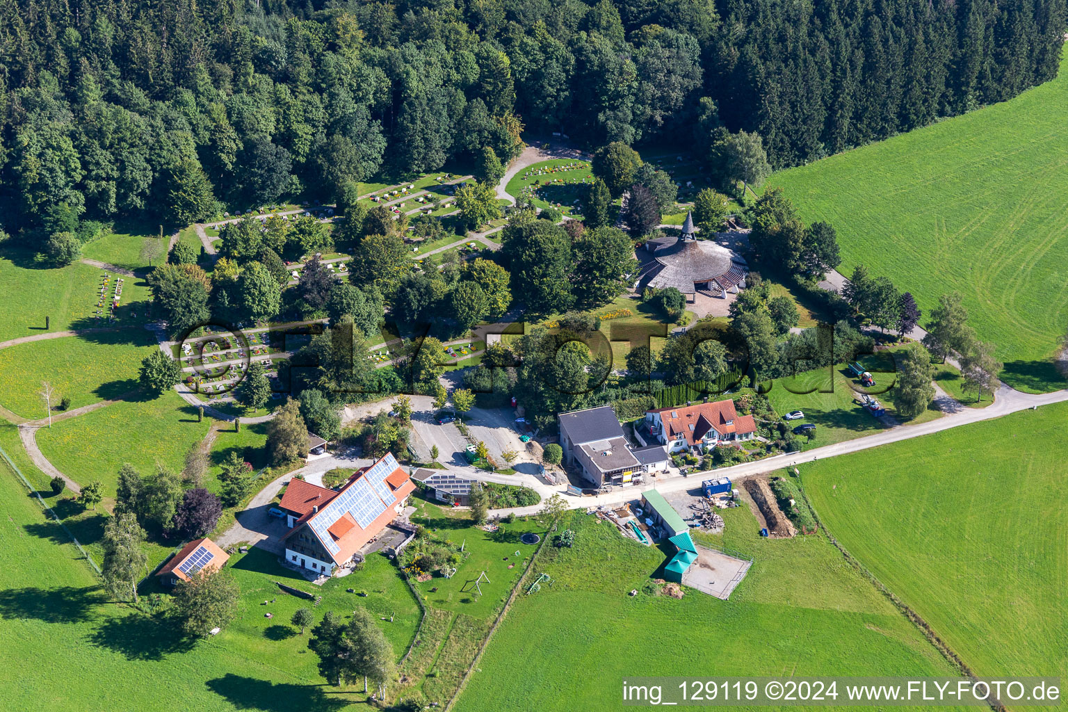 Waldfriedhof, holiday apartments gateway to the Allgäu in the district Küchel in Vogt in the state Baden-Wuerttemberg, Germany