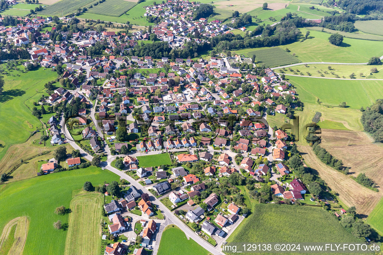 District Oberstocken in Bergatreute in the state Baden-Wuerttemberg, Germany